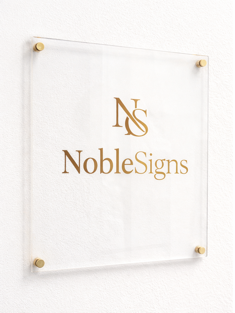 Personalisiertes Firmenschild - Golden Moment
