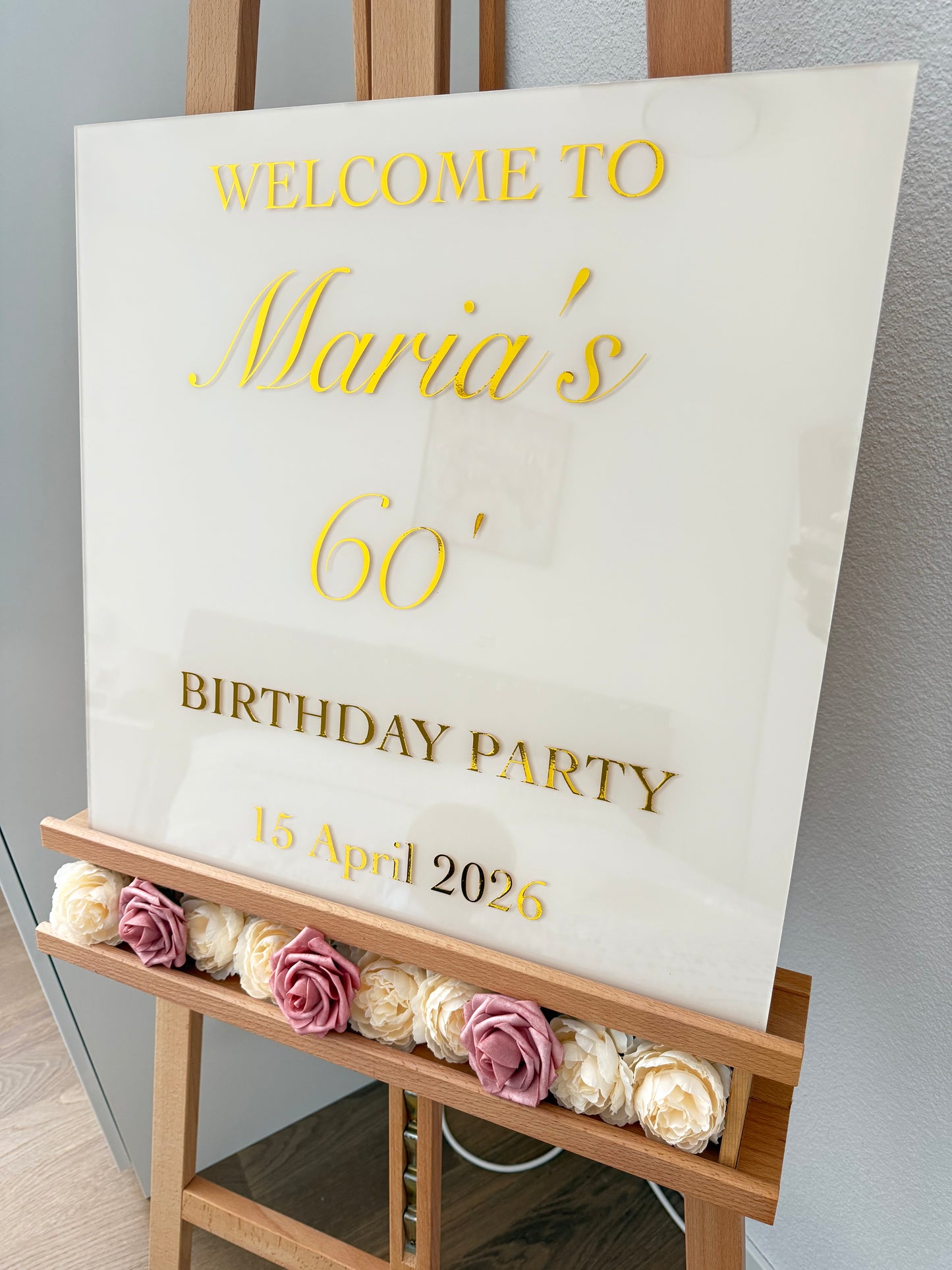 Individuelles Hochzeitsschild - Golden Times