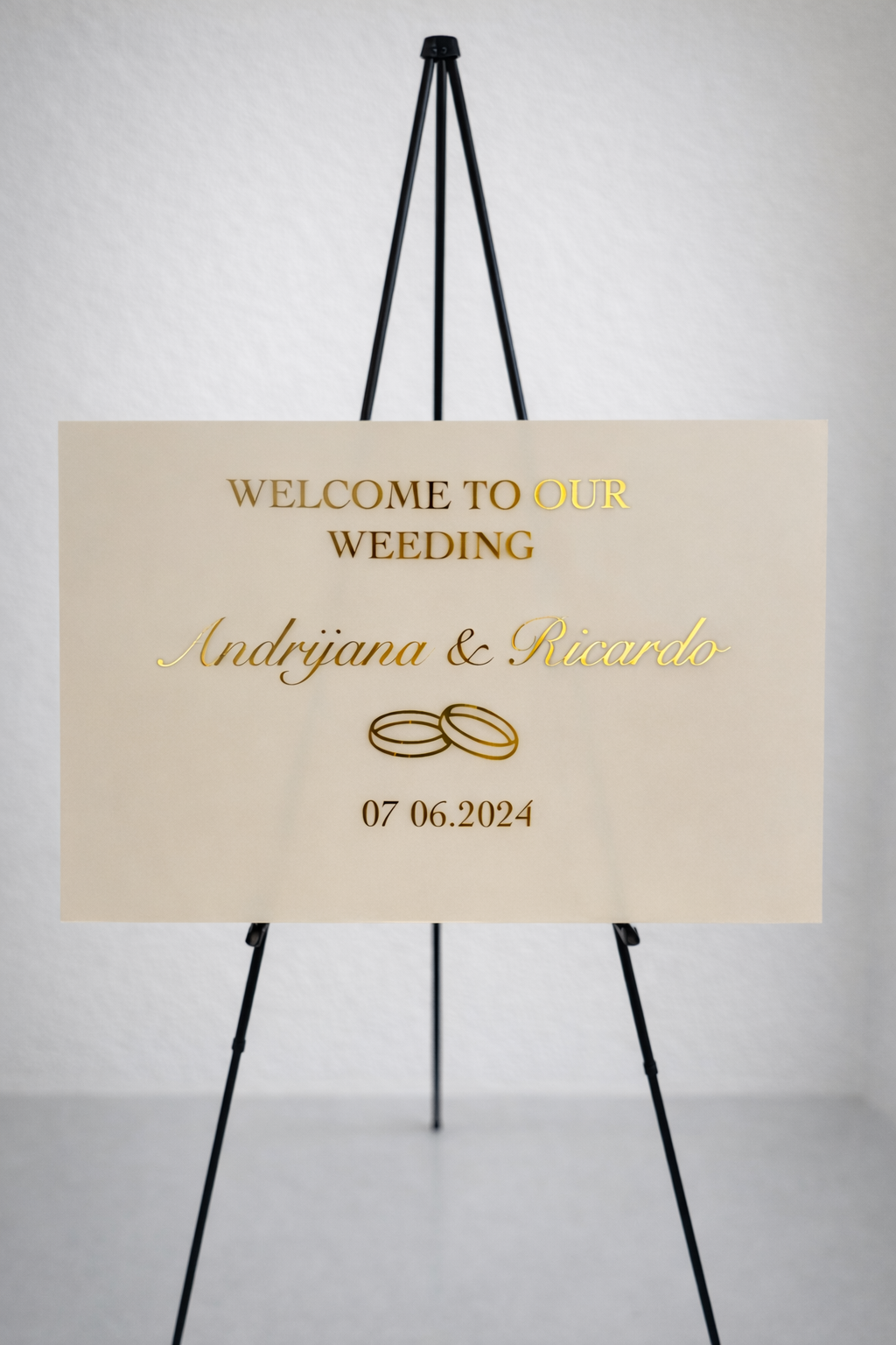 Individuelles Hochzeitsschild - Perfect Moment