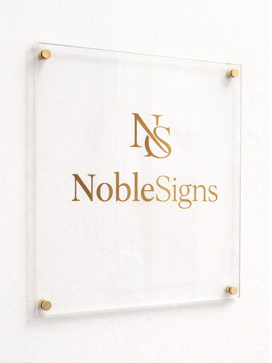 Plaque professionnelle personnalisée - Golden Moment