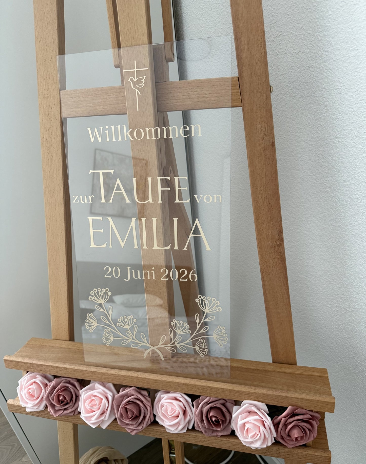 Personalisiertes Taufenschild - Golden Moment