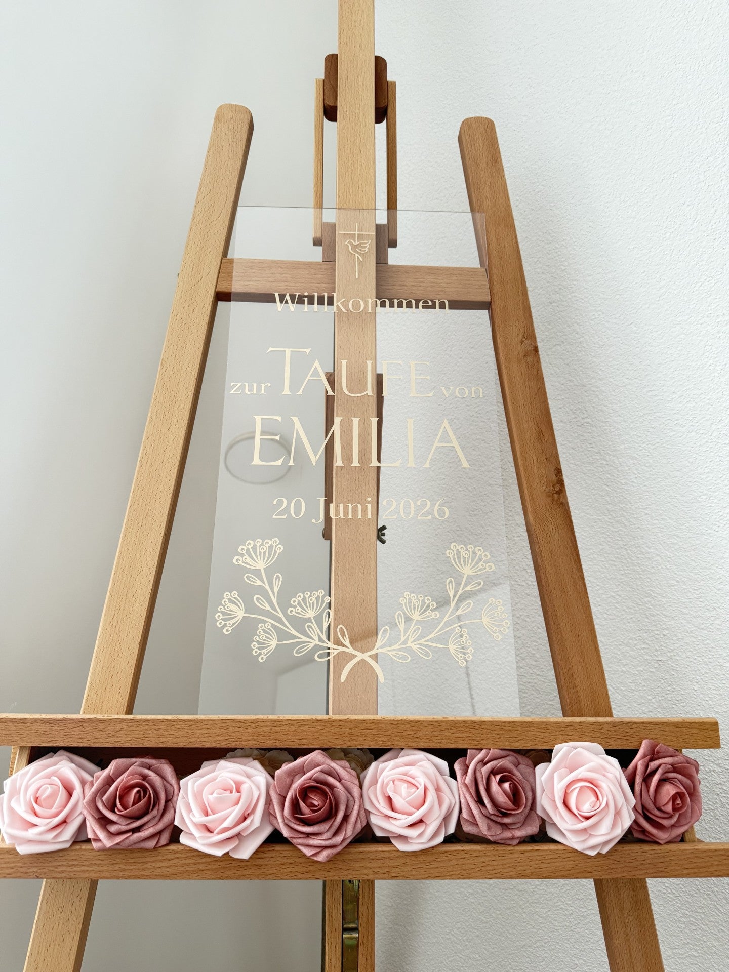 Personalisiertes Taufenschild - Golden Moment