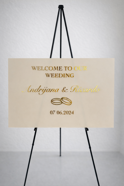 Individuelles Geburtstagsschild - Golden Moment